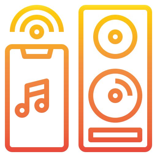 sistema de música icono gratis