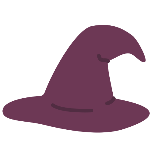 sombrero de bruja icono gratis