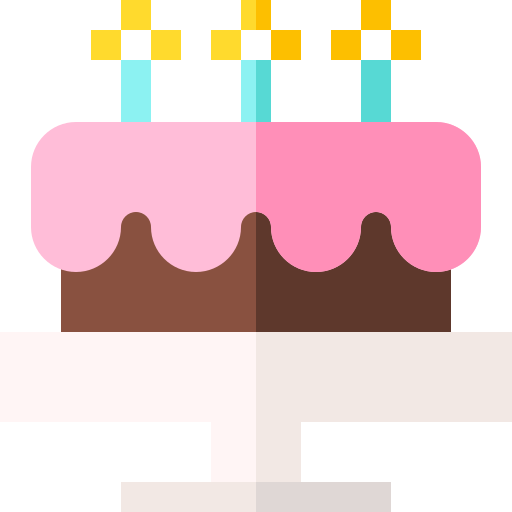 pastel de cumpleaños icono gratis