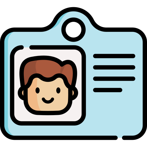 tarjeta de identificación icono gratis