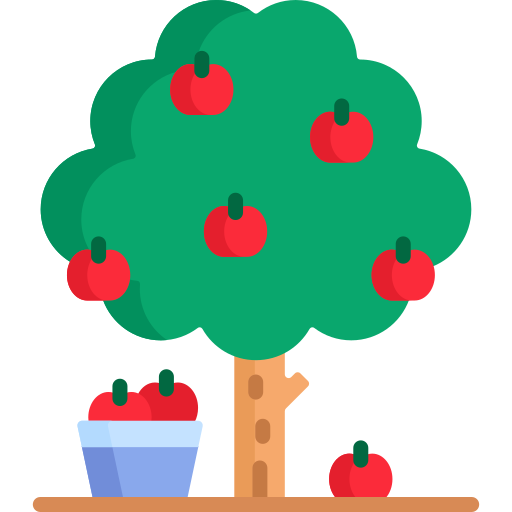 Árbol de frutas icono gratis