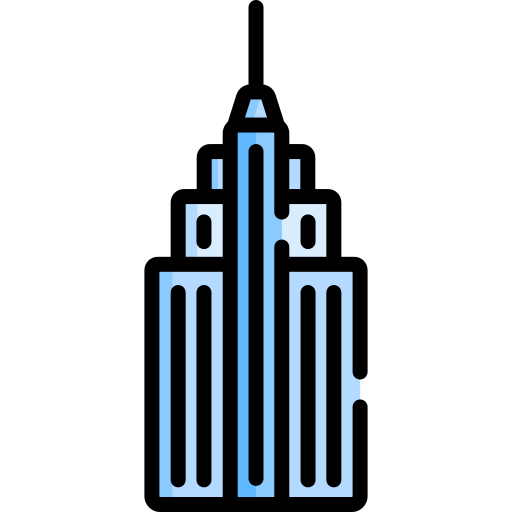 Empire State Building Special Lineal Color Icon