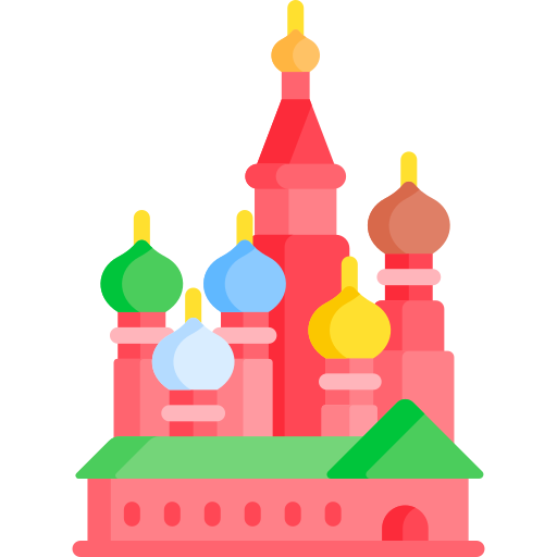 Cathedral of saint basil - Free monuments icons