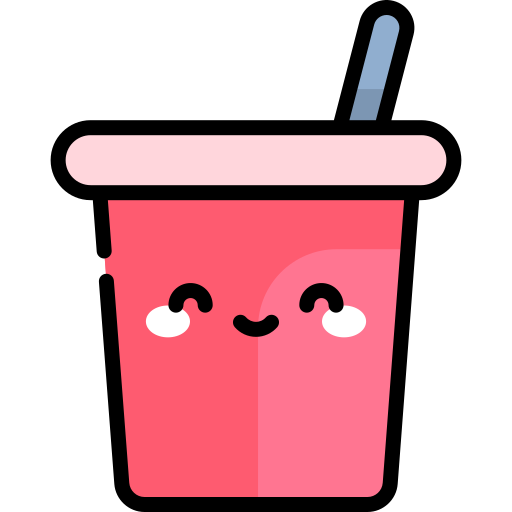 Plastic cup Kawaii Lineal color icon