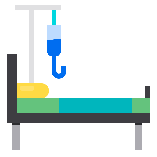 cama de hospital icono gratis