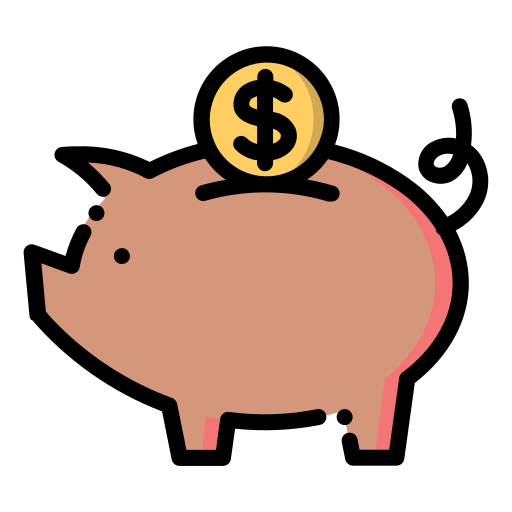 Piggy bank free icon