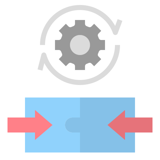 integración icono gratis