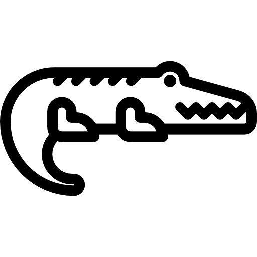 Premium Vector  Crocodile icon logo design illustration