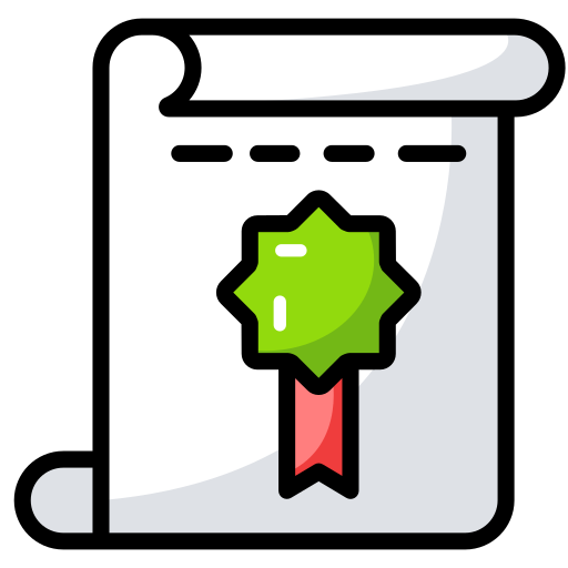 certificado icono gratis