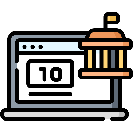 banca en línea icono gratis