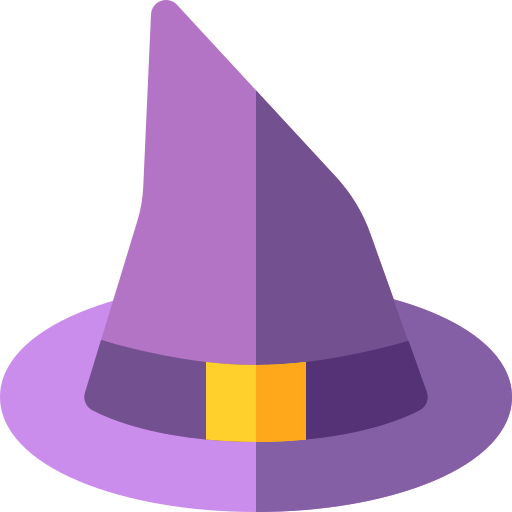 sombrero de bruja icono gratis