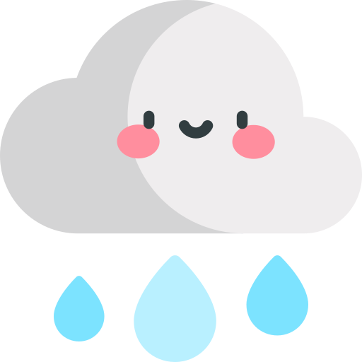 Rainy Kawaii Flat icon