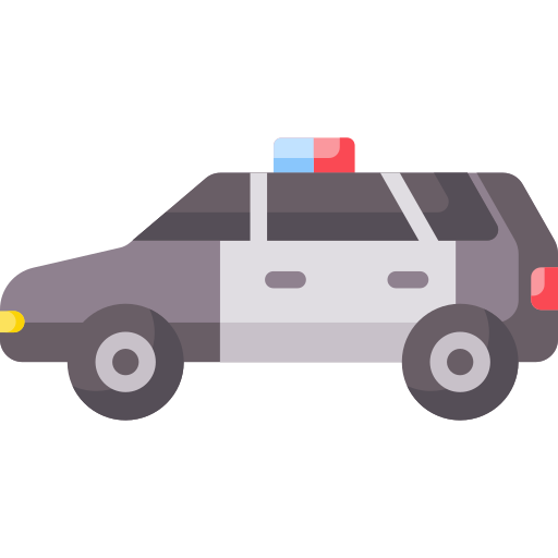 coche de policía icono gratis