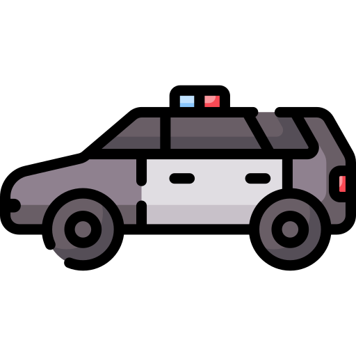 coche de policía icono gratis