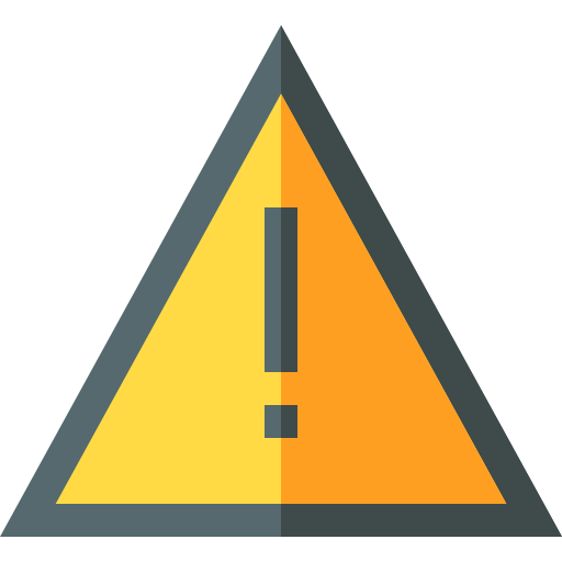 Alert Basic Straight Flat icon