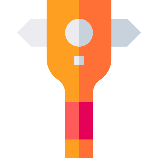 Glass hammer Basic Straight Flat icon