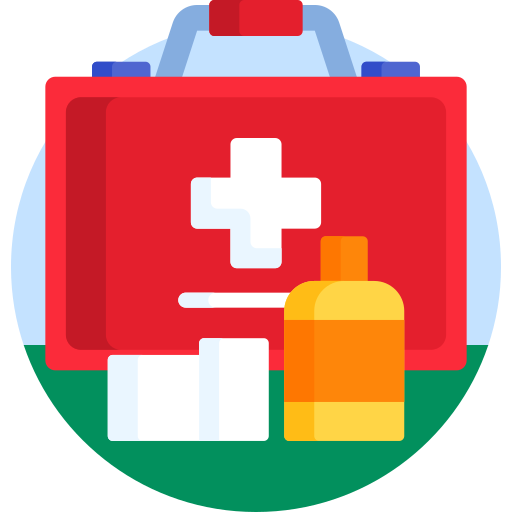 First aid kit Detailed Flat Circular Flat icon