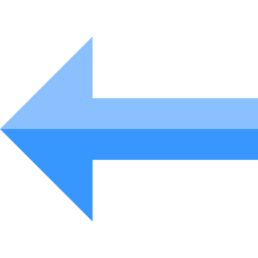 Left arrow Basic Straight Flat icon