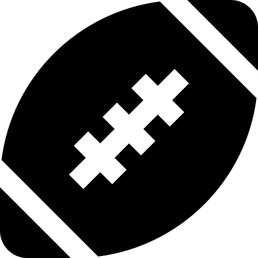 American football Basic Straight Filled icon