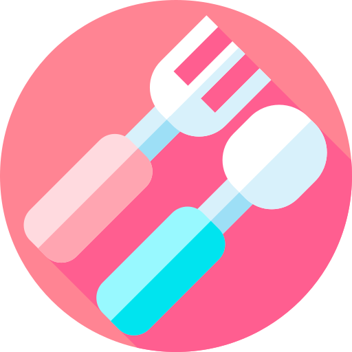 Fork Flat Circular Flat icon