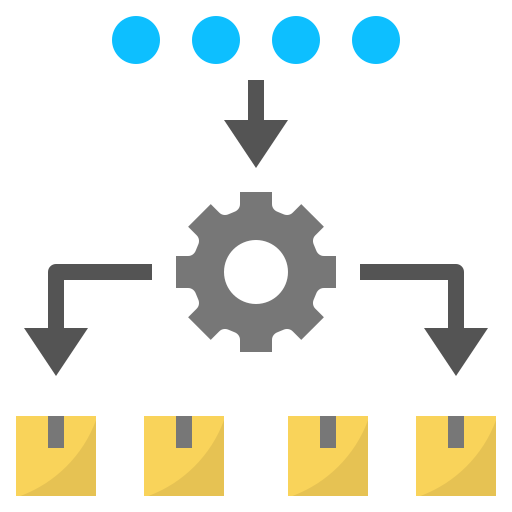 producción icono gratis