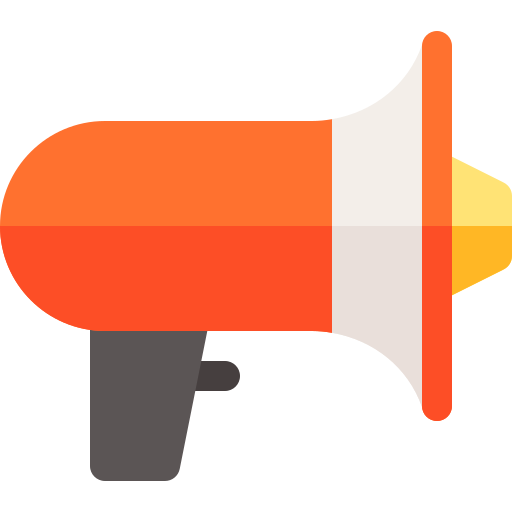 Megaphone Basic Rounded Flat icon