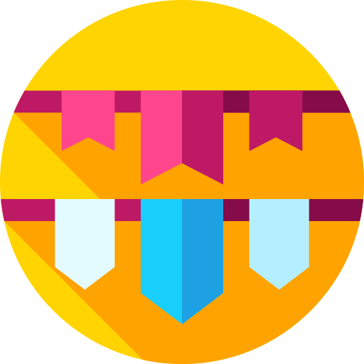 guirlandes Icône gratuit
