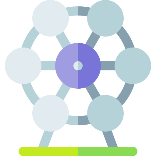 rueda de la fortuna icono gratis