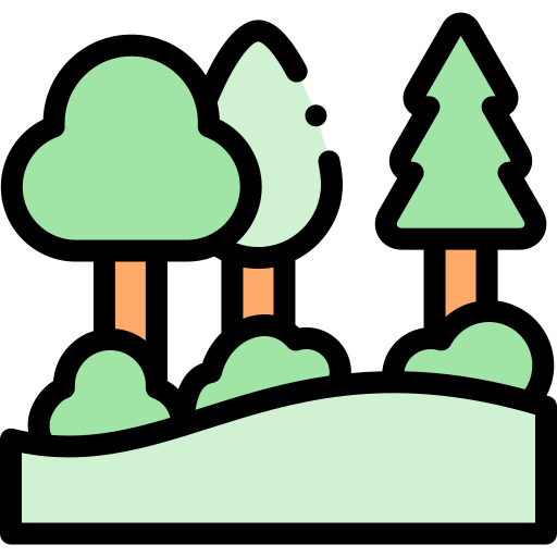 Forest Detailed Rounded Lineal color icon