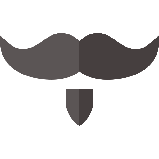 Moustache Basic Straight Flat icon