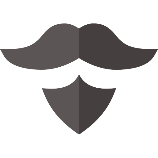 Moustache Basic Straight Flat icon