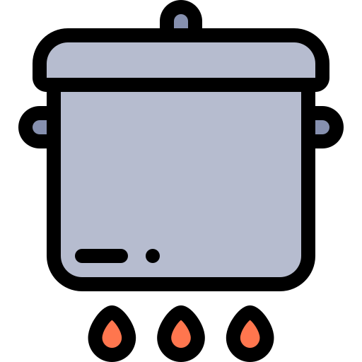 Pot Detailed Rounded Lineal color icon