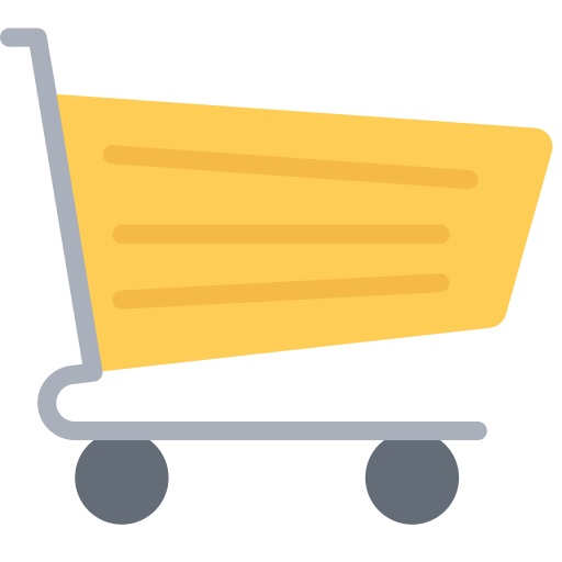 Shopping trolley Juicy Fish Flat icon