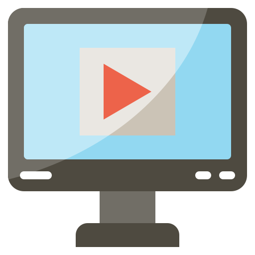 reproductor de video icono gratis