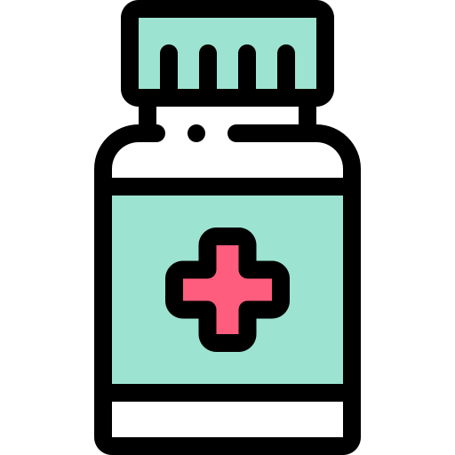 Pills Detailed Rounded Lineal color icon