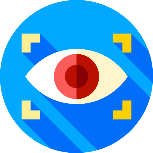 exploración ocular icono gratis