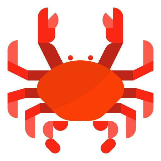 Crab mynamepong Flat icon