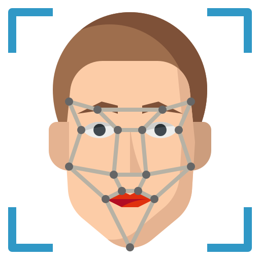 Facial recognition free icon