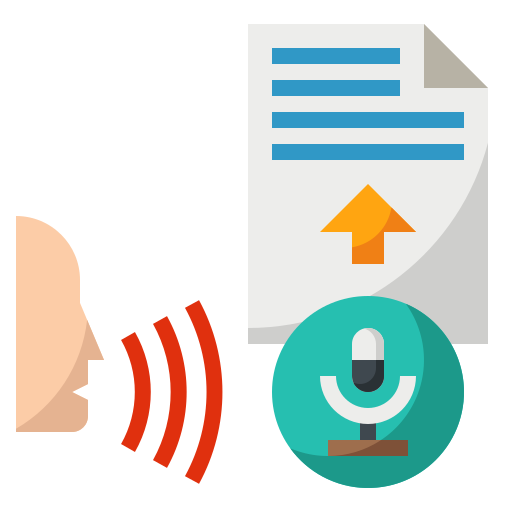 reconocimiento de voz icono gratis