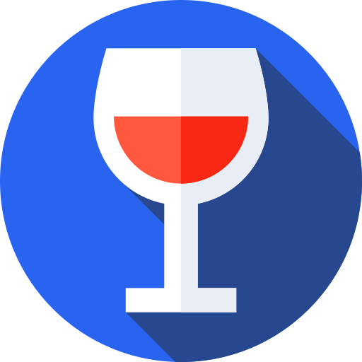 Wine Flat Circular Flat icon