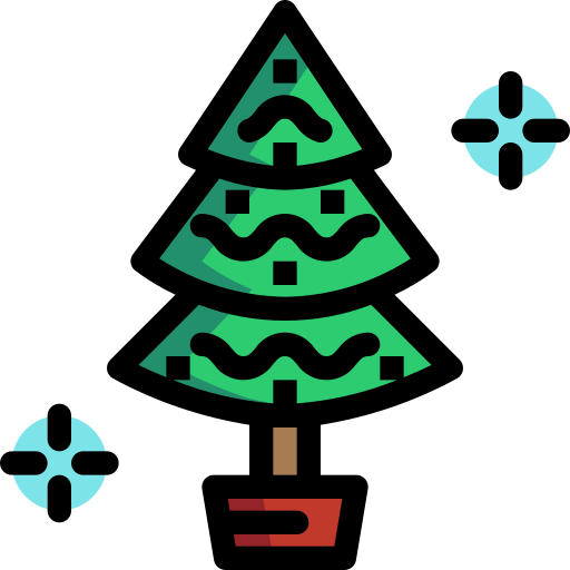 árbol de navidad icono gratis