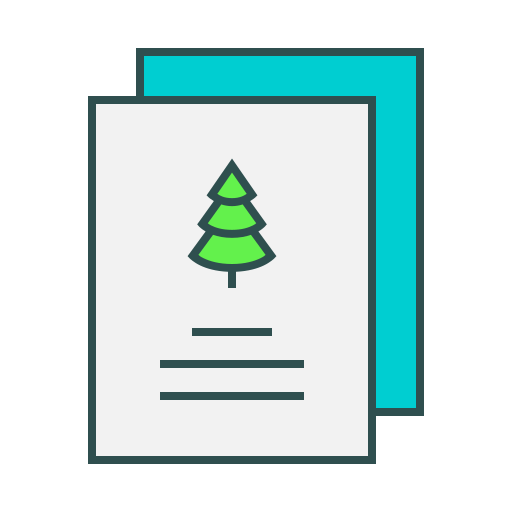 Christmas card Generic Thin Outline Color icon