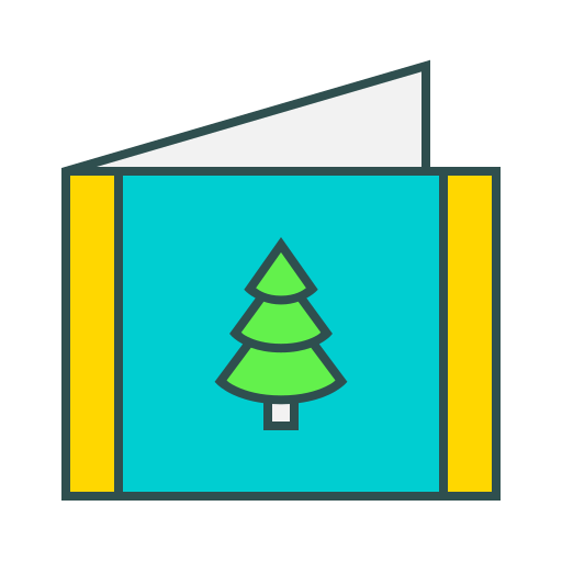 Christmas card Generic Thin Outline Color icon