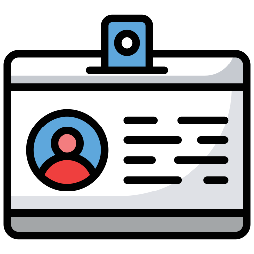 tarjeta de identificación icono gratis