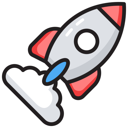 Rocket Generic Outline Color icon