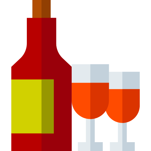 Wine Basic Straight Flat icon