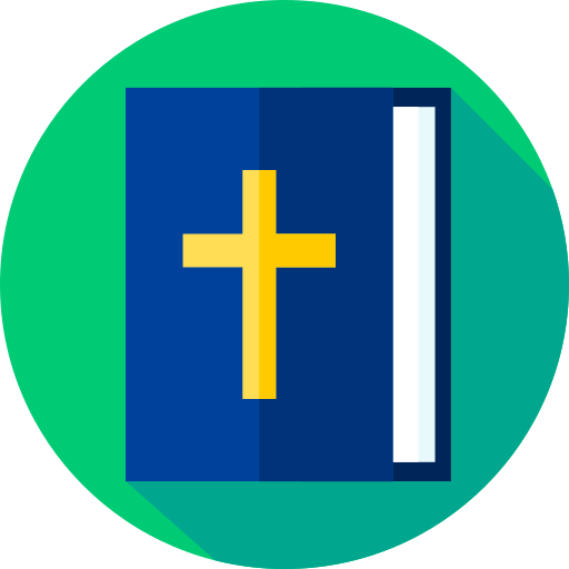 Bible Flat Circular Flat icon