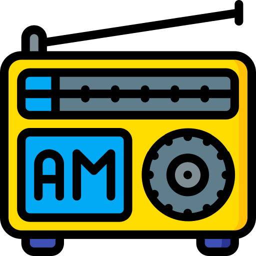 Radio Basic Miscellany Lineal Color Icon