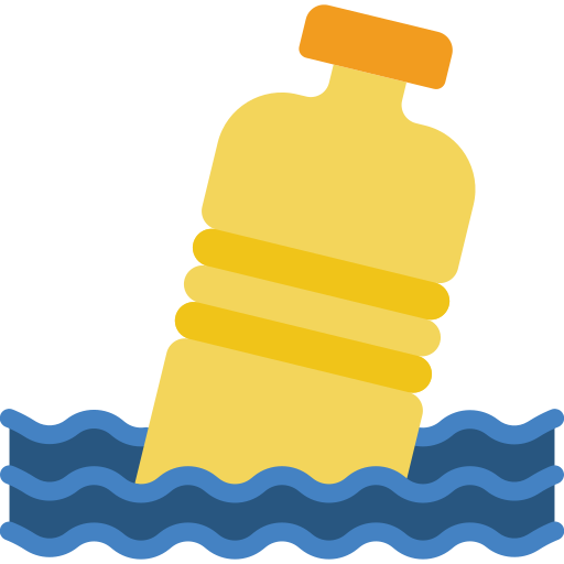 Plastic bottle free icon