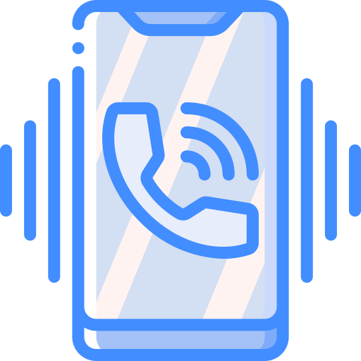 Phone call Basic Miscellany Blue icon